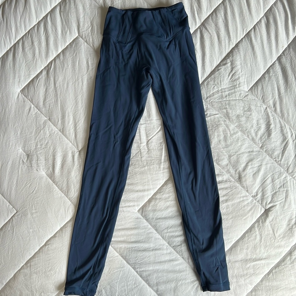 Buffbunny corset legging, blue.